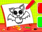 Simple Youngsters Coloring Bat